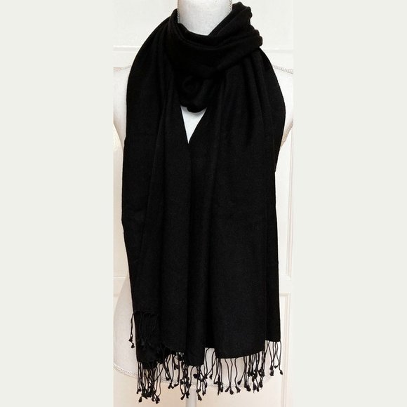 Ellen Tracy Black Cashmere, Silk Pashmina Unworn condition 60% Cashmere 40% Silk - Picture 6 of 8